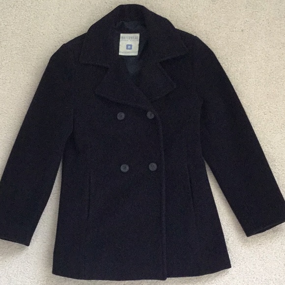 ZARA girls navy blue wool coat - Picture 1 of 8